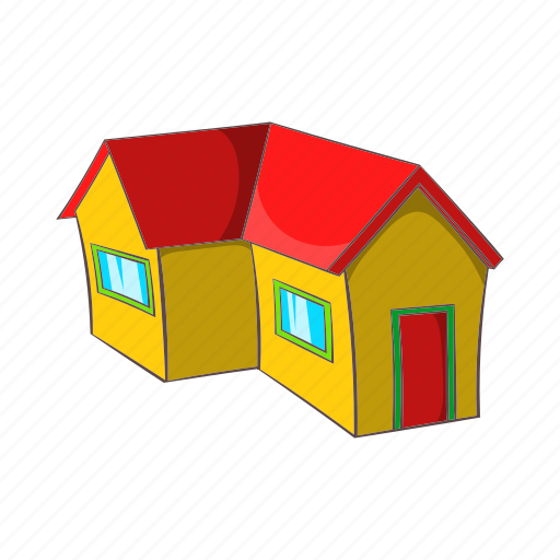 Building, cartoon, estate, home, house, real, town icon - Download on Iconfinder