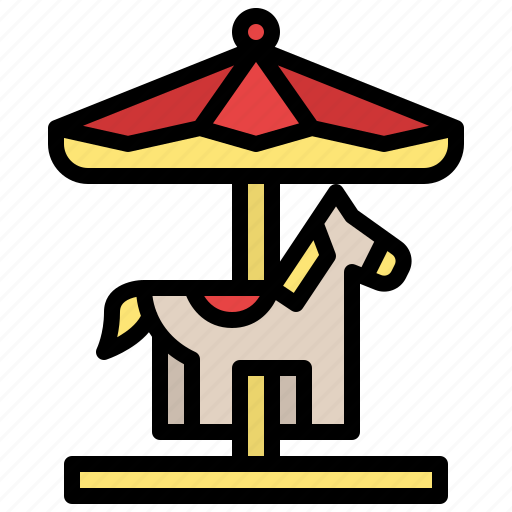 Carousel, fairground, childhood, toy icon - Download on Iconfinder