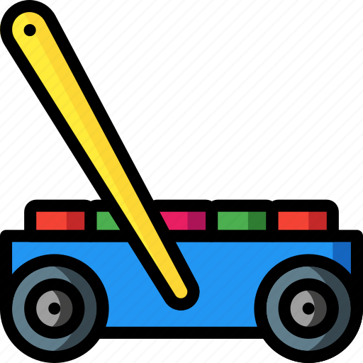 Blocks, cart, play, pushalong, toys icon - Download on Iconfinder