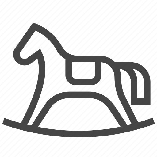 Toy, plaything, rocking horse, horse, baby icon - Download on Iconfinder