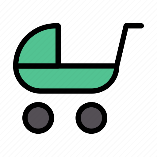 Baby, buggy, carriage, childhood, pram icon - Download on Iconfinder