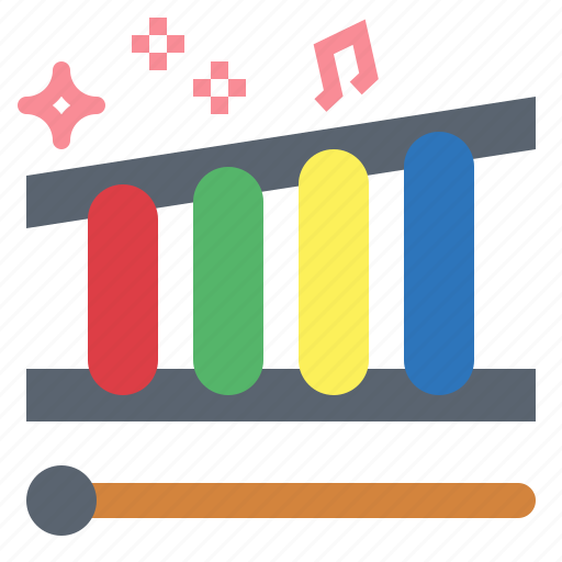 Childhood, instrument, percussion, xylophone icon - Download on Iconfinder