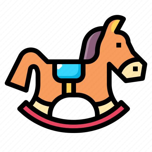 Baby, childhood, horse, kid, rocking, toy icon - Download on Iconfinder