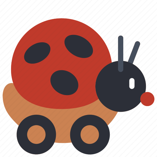 Bug, kids, lady, on, ride, toy, toys icon - Download on Iconfinder