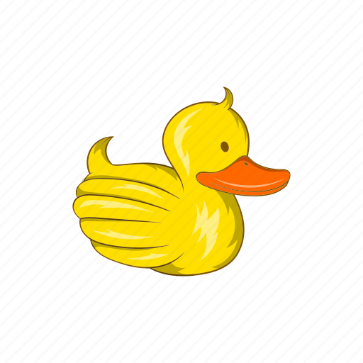 Cartoon, duck, object, rubber, sign, toy, yellow icon - Download on Iconfinder