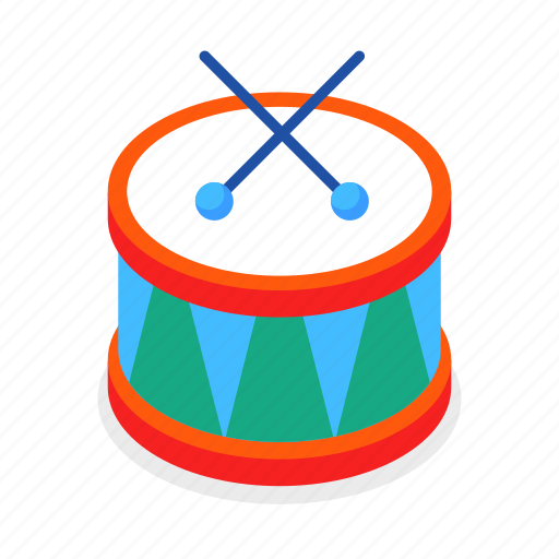 Drum, percussion, toy, play icon - Download on Iconfinder