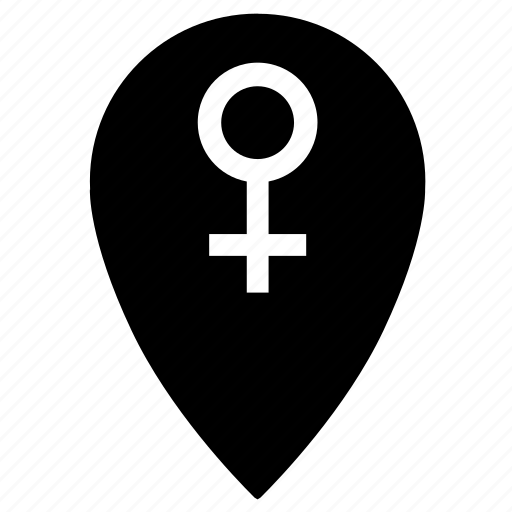 Female, gps, location, place, point icon - Download on Iconfinder