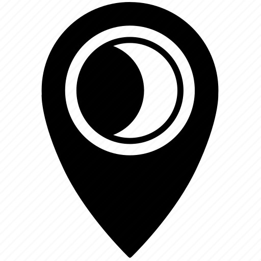 Gps, location, moon, place icon - Download on Iconfinder