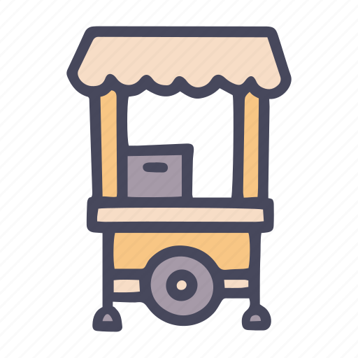 Trade, cart, kiosk, market, stall, street, food icon - Download on Iconfinder