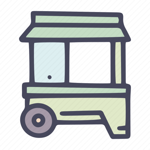 Trade, cart, trolley, street, market, vendor, kiosk icon - Download on Iconfinder