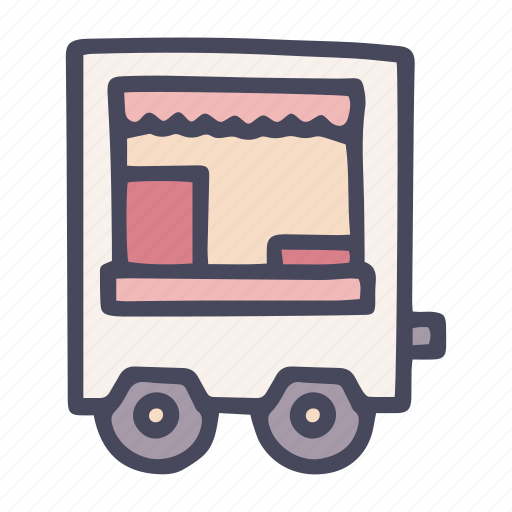 Trade, cart, kiosk, stall, vendor, trolley, store icon - Download on Iconfinder