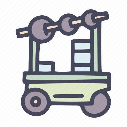 Trade, cart, barbecue, market, trolley, store, meal icon - Download on Iconfinder