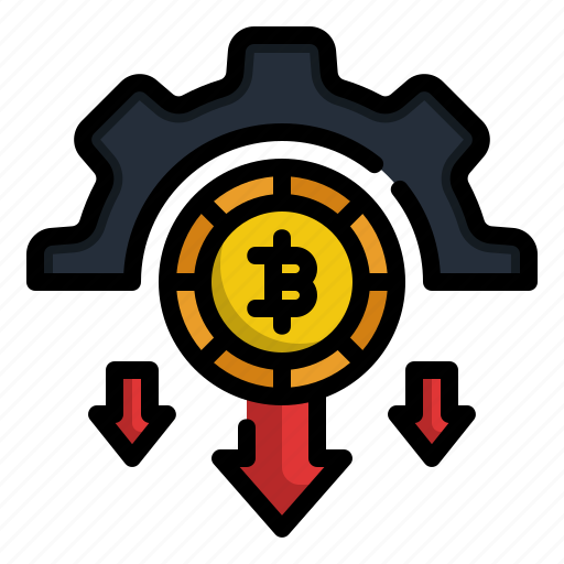 Bitcoin, money, management, currency, finance, settings, gear icon - Download on Iconfinder