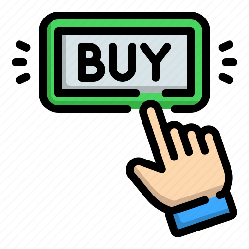 Buy, button, commerce, shopping, click, press, finger icon - Download on Iconfinder