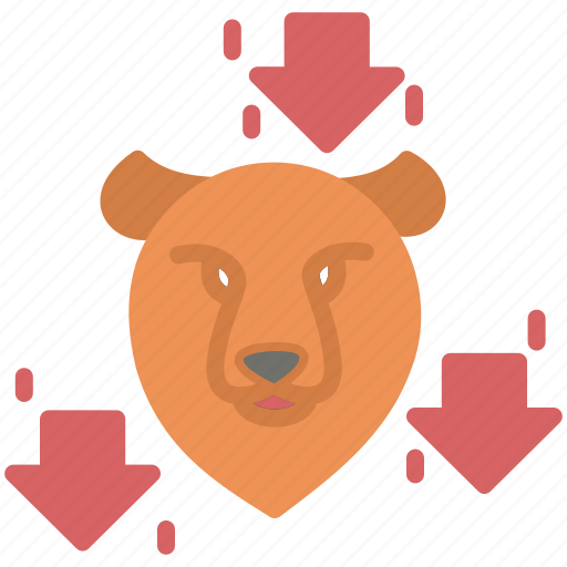 Bear, business, forex, trading, trend icon - Download on Iconfinder