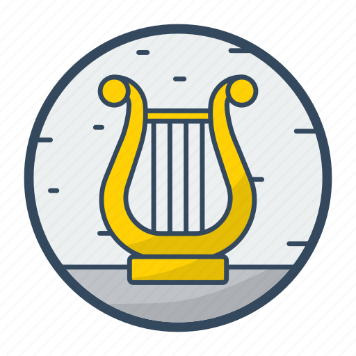Lyre, music, multimedia, string, instrument, musical icon - Download on Iconfinder