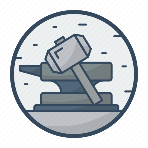 Hephaestus, foundry, hammer, blacksmith, mythology icon - Download on Iconfinder