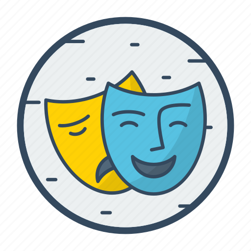 Prosopon, masks, greek, greece, happy, sad icon - Download on Iconfinder