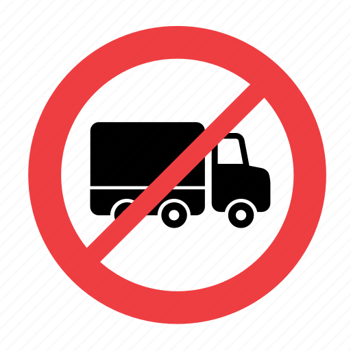 Allowed, forbidden, no, not, prohibited, sign, truck icon - Download on Iconfinder