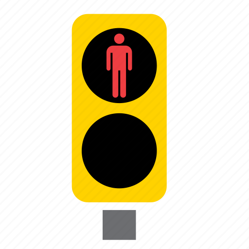 Circulation, light, pedestrian, red, traffic icon - Download on Iconfinder
