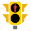circulation, light, pedestrian, red, traffic 