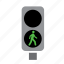 circulation, green, light, pedestrian, traffic 