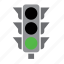 traffic, circulation, green, light 