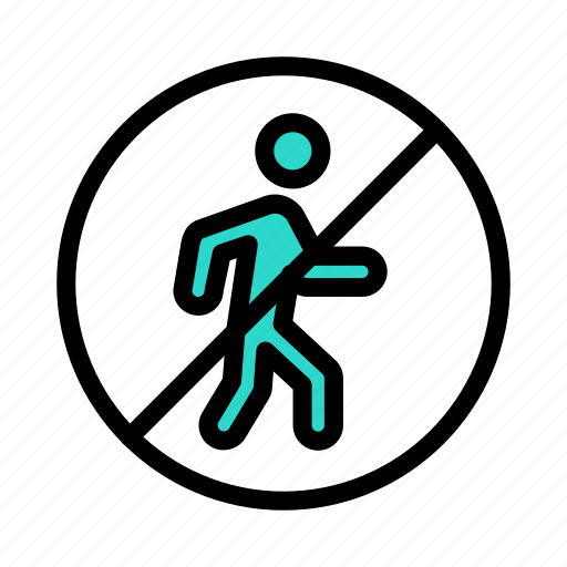 Crosswalk, notallowed, stop, traffic, sign icon - Download on Iconfinder