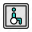 disable, wheelchair, road, traffic, sign 
