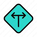 left, right, arrow, traffic, board