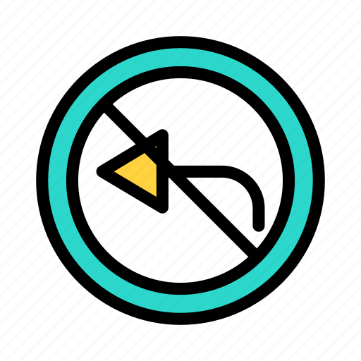 Notallowed, leftturn, road, sign, traffic icon - Download on Iconfinder