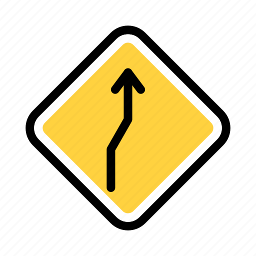 Right, bend, traffic, transportation, danger icon - Download on Iconfinder