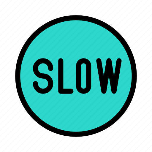 Slow, traffic, board, sign, banner icon - Download on Iconfinder