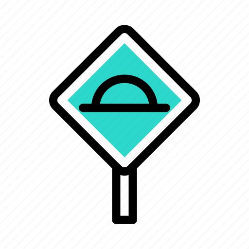 Speedbreaker, road, jump, sign, traffic icon - Download on Iconfinder