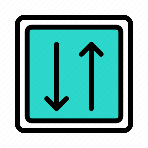 Twoway, arrow, traffic, board, sign icon - Download on Iconfinder