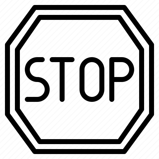 Stop, road, sign, traffic, label icon - Download on Iconfinder