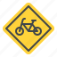 bicycle, lend, road, sign, traffic, label 