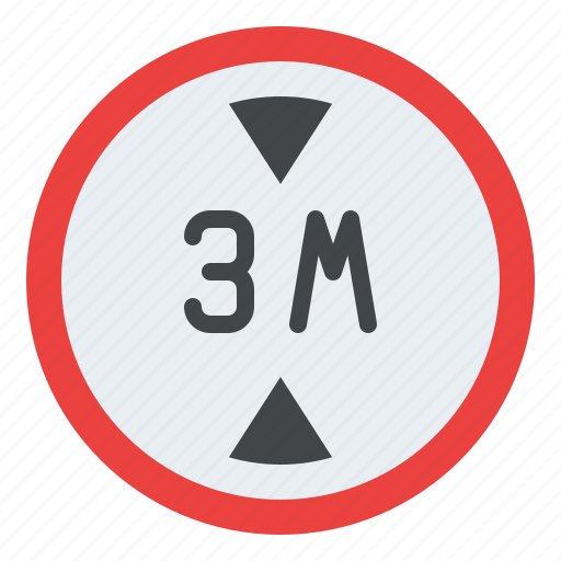 Height, limit, road, sign, traffic, label icon - Download on Iconfinder