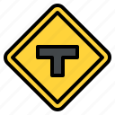 t, junction, road, sign, traffic, label