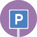 parking, parking lot, sign, traffic