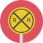 caution, railroad, sign, traffic, warning 