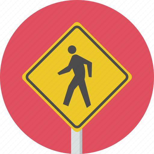 Pedestrain, sign, traffic, walking, warning icon - Download on Iconfinder
