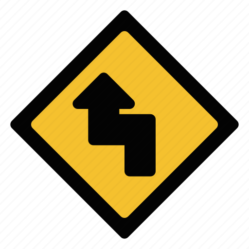 Ahead, left, reverse, road, sign, traffic, turn icon - Download on Iconfinder