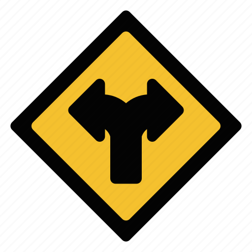 Arrow, curve, left turn, right turn, sign, traffic, warning icon - Download on Iconfinder