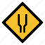 road, sign, traffic, warning, wide 