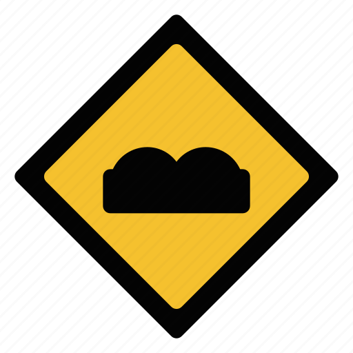 Hump, sign, traffic, uneven, warning icon - Download on Iconfinder