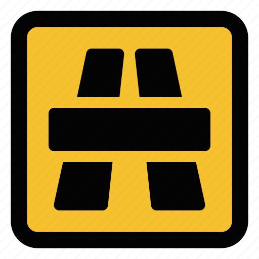 Carriageway, dual, sign, traffic icon - Download on Iconfinder