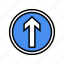 arrow, road, traffic, information, speed, limit 
