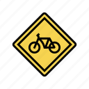 bike, road, traffic, information, speed, limit