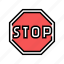 stop, road, traffic, information, speed, limit 